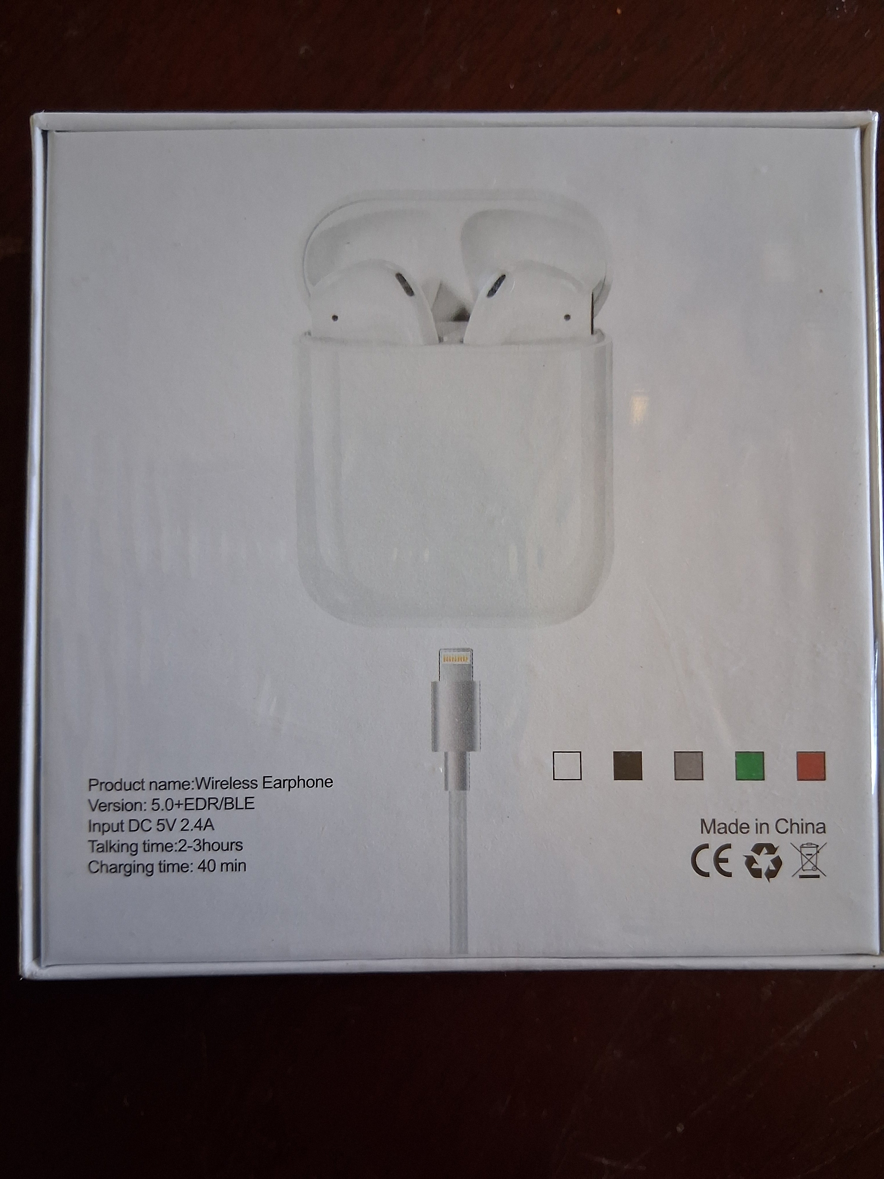 Wireless Bluetooth ear buds.